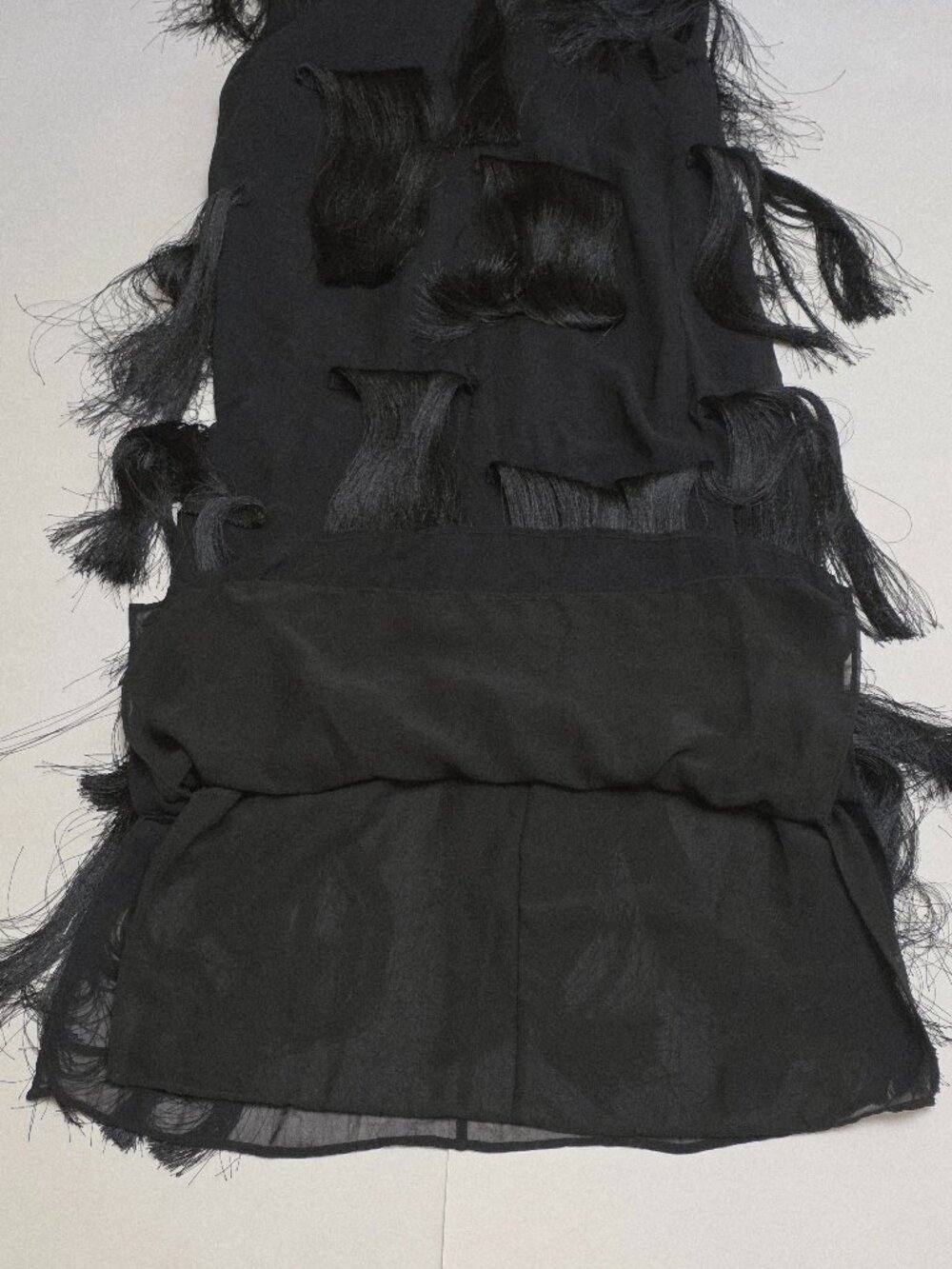 NWOT Zara Black Fringed Midi Dress - Picture 11 of 16